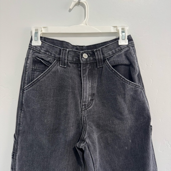 Brandy Melville Black Cargo Straight Leg Size Small - Picture 3 of 5